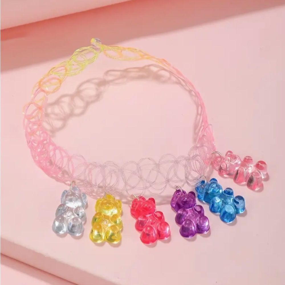 Rainbow Gummy Bear stretch Choker